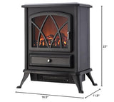 Comfort Glow ES4215 Ashton Electric Stove Black, Length: 11.5in, Width: 16.5in, Height: 23in