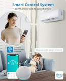Zstar 9,000 Btus Mini Split AC, 19 SEER2 Wall Mounted AC with Heat Pump & Installation Kits, Ductless Inverter Split-System Air Conditioners Cools up to 450 Sq.Ft, WIFI and Remote Control, 115V