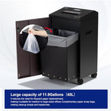 P-7 High Security Paper Shredder Heavy Duty(1 * 1.2mm), 5-Sheet Super Micro Cut, 11.9 Gallons Wastebasket