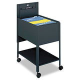 Safco Products Mobile Locking Legal File Cart 5353PT, Tan, Legal Size