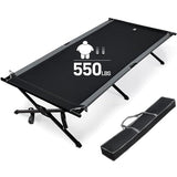 EVER ADVANCED Extra Wide Camping Cot for Adults Oversized XXL Sleeping Cots Folding Cot Bed with Carry Bag, 84.3" L x 41.9" W, Support to 550 lbs