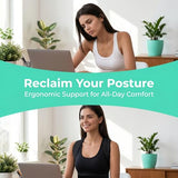 Posture Corrector for Women,2-in-1 Back Brace with Shoulder Support