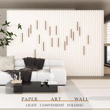 Foldable Soft Paper Screen, Temporary Room Divider for Living Room