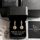 14k Gold GRA Moissanite & IGI Lab Grown Diamond Earrings