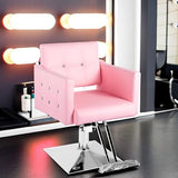 Pink Salon Chair for Hair Stylist,Barber Chari Hair Chair, Stylist Chair Dangvivi