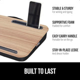 GORILLA GRIP Laptop Lap Desk with Phone Holder, Pillow Cushion Desks Fit Laptops up to 15.6", Gifts for Home