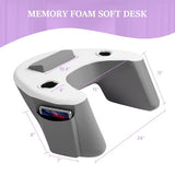 Lap Desk Pillow with Cooling Memory Foam – Gaming Cushion for Bed, Laptop Support