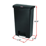 Commercial Products STREAMLINE Plastic Front Step Step-On-Trash/Garbage Can/Bin