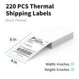KNAON AirPrint Thermal Label Printerr + 500 PCS Thermal Shipping Label, Wireless Wi-Fi Shipping Label Printer for Small Business, Support iPhone,Android,Windows,Mac,Chromebook,Works with USPS