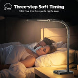 LED Desk Lamp for Home Office - 24W Bright Double Head Desk Light with Clamp