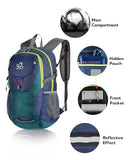 WATERFLY Lightweight Packable Hiking Backpack: 30L Foldable Travel Daypack Ultralight Camping Day Pack for Woman Man