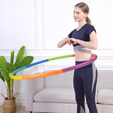 Phobby Weighted Exercise Hoop for Adults, 2.2lbs Adjustable Fitness Hoop, 8 Detachable Hoop Sections with Jump Rope & Storage Bag, Home Gym Workout