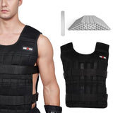 Adjustable Weighted Vest for Men Women, Up to 22LB with 50 Removable Steel Plates, Workout Weight Vest & Weighted Training Vest for Strength Training, Cardio & Running