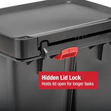 Premier Series II Step-On Trash Can for Home and Kitchen, with Lid Lock and Slow Close