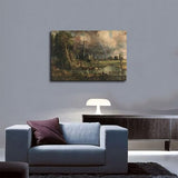 Aosarocc Salisbury Cathedral from The Meadows by John Decorative Canvas Posters Suitable For Bedrooms Living Rooms Bathrooms Kitchens And Offices Decoration 36x24inch(90x60cm) Unframe-style