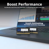 Premium 32GB KIT (2x16GB) DDR4 2400MHz (PC4-2400T) PC4-19200 SODIMM Laptop RAM – 260-Pin 1.2V CL17 Non-ECC Unbuffered Memory Module for Laptop
