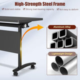 Modular Conference Table for 2-18 Person,Folding Conference Room Table with Wheels