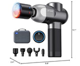 Pro Massage Gun with Heat and Cold Therapy, Mini Massager Gun Deep Tissue, Heated Professional Electric Back Massager for Athletes BOB AND BRAD