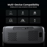 HAPPRUN 2500 ANSI Google TV Built-in Smart Movie Projector for Home Theater