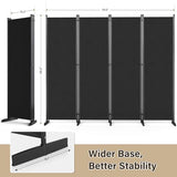 AKTOP Room Divider 4 Panel, 80" W Portable Wall Divider for Room Separation