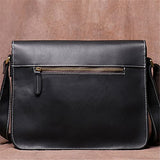 Men's Vintage Crossbody Bag Genuine Leather Casual Shoulder Retro Messenger Bag