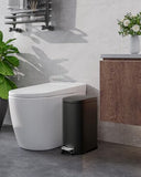 13 gal (50 L) and 2.6 gal (10 L) Metal Trash Can Combo Set, Rustproof Garbage Can with Lid