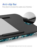 Cushioned Lap Desks, Portable Laptop Desk for Bed, Couch & Floor, Washable Cushion