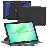 Case for Samsung Galaxy Tab A11+ Plus/A9+ Plus 11inch, DJ&RPPQ 360 Rotating Magnetic Detachable TPU Back case, with Auto Wake/Sleep Case for Samsung Galaxy A9 Plus/A11+ Tablet Blue Black