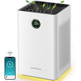 Jafända Air Purifiers for Home Large Room, Smart WiFi and Alexa Control, True HEPA 13 Filter Air Cleaner with Activated Carbon, 1190 Ft²