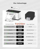 Wireless Wi-Fi Thermal Printer Shipping Label Printer, Compatible with AirPrint iPhone