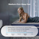 Sweetnight CoolNest Hybrid King Size Mattress 14 Inch, Cooling Pillow Top