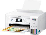 Epson EcoTank ET-2850 Wireless Color All-in-One Supertank Inkjet Printer, White - Print Scan Copy - 10 ppm