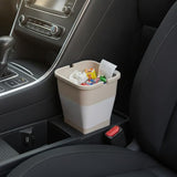 Trash Can for Car, Foldable Mini Waste Bin with Handle, Compact PP Plastic