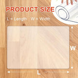 Clear Office Chair Mat 42in x 77in, Durable Desk Chair Mat for Hardwood Floor, Heavy Duty Plastic Office Floor Mat Under Rolling Chairs for Easy Glide and Protection,Clear 3mm Thickness