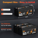 24V 100Ah LiFePO4 Lithium Battery, Deep Cycle Marine Trolling Motor