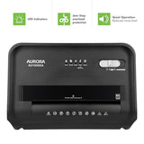 AU1035XA 10-Sheet Crosscut Paper/Credit Card Shredder with 4-Gallon Pullout Wastebasket Aurora