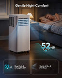 EUHOMY Portable Air Conditioners 14,000 BTU, 5-in-1 Portable AC Unit Up to 650 Sq.Ft. for Bedroom with Cool, Heat, Fan, Dehumidifier, Sleep, AC Units with LED Remote & 24H Timer, Installation Kits