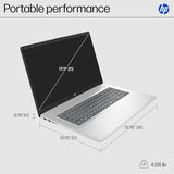 HP 17 Inch Laptop, AMD Ryzen 5 7430U 6-Core, 32 GB RAM, 1 TB SSD