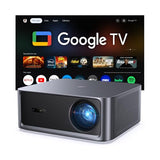 HAPPRUN 3000 ANSI Lumens Outdoor Projector with Official Google TV