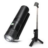 Telescopic Camping Light, Portable Rechargeable Camping Lantern, Outdoor Adventure Emergency Flashlight, Waterproof LED Camp Lamp with Magnetic (Black)