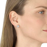 IGI Certified 1 1/2 to 4 Carat Lab Grown Diamond Round Stud Earrings