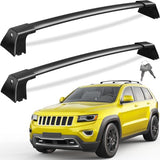Tuyoung 300lbs Roof Rack Cross Bars Compatible with Jeep Grand Cherokee 2011-2021 with Grooved Side Rails, All-Aluminum Heavy Duty Metal Lock Roof Rails Crossbars Luggage Racks Kayak Bike Accessories