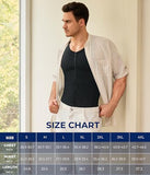Slim Body Shaper Men Compression Underwear Shirt Tight Vest Waist Training Tank Top Girdle (M, Black)