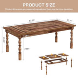 Large Executive Office Desk, 62.2-Inch Farmhouse Modern Computer Desk, Mid Century Study (Walnut)