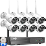 【16CH Expandable】Hiseeu Home Security Camera System, 24/7 Recording