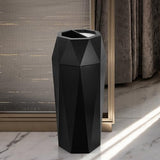 Commercial Trash Can Large Garbage Can Stainless Steel Open Top Industrial Waste Container with Lid