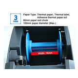 UIOLCFF Thermal Label Printer Machine Supermarket Barcode Sticker Roll