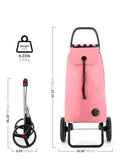 Foldable Grocery Shopping Cart with Wheels | Collapsible Personal Folding Cart for Groceries