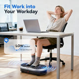 HTM Vibration Plate Exercise Machine with 120 Speed Levels, 9 Program Modes and Remote Control - 15 Min Timer, 300 lbs Capacity Vibrate Stand