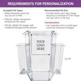 Kingdom KLL3P Personalized 3-Piece Large Acrylic Lectern